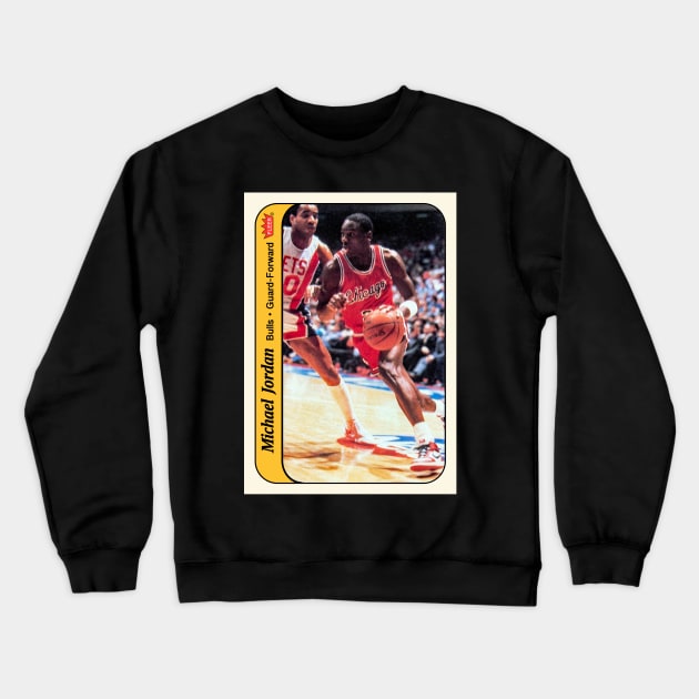Michael Jordan '86 Fleer Sticker Crewneck Sweatshirt by ParaholiX